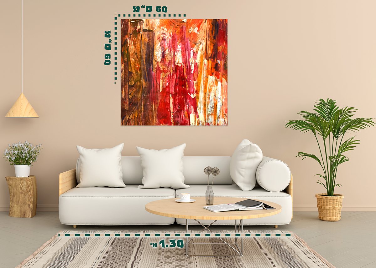 תמונת אבסטרקט על קנבס 2 - מלכיט - לבחור, לעצב, להדפיס