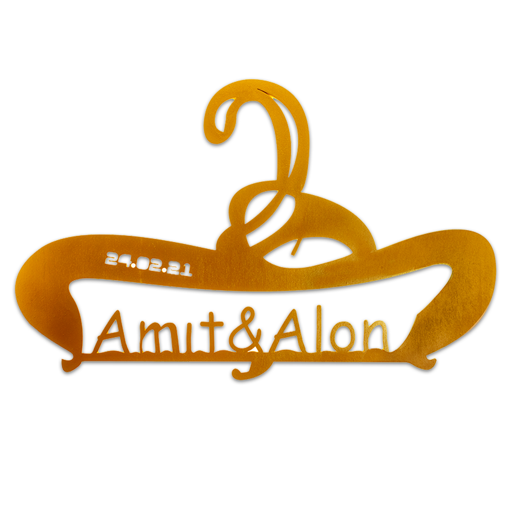 קולב חתונה מעוצב בסגנון איטלקי - מלכיט - לבחור, לעצב, להדפיס