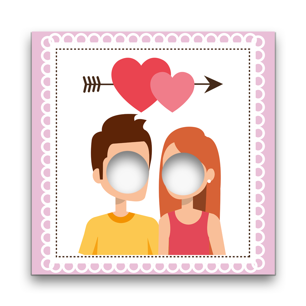 מסגרת סלפי קופידון - מלכיט - לבחור, לעצב, להדפיס