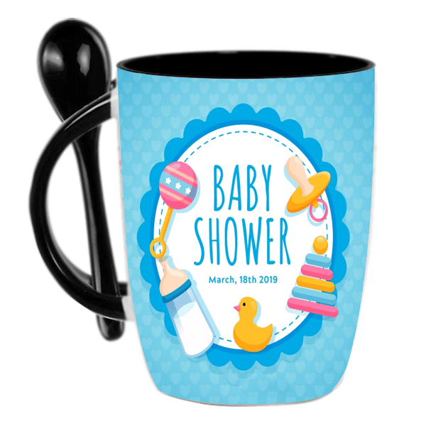 ספל שתייה חמה מזל טוב להולדת הבן/בת - מלכיט - לבחור, לעצב, להדפיס