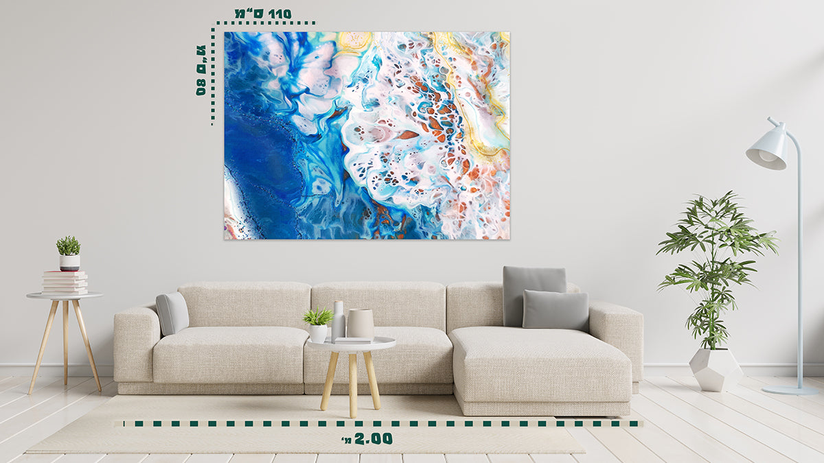 תמונת אבסטרקט על קנבס 3 - מלכיט - לבחור, לעצב, להדפיס