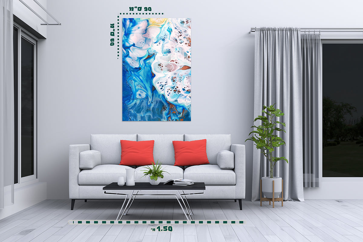 תמונת אבסטרקט על קנבס 3 - מלכיט - לבחור, לעצב, להדפיס