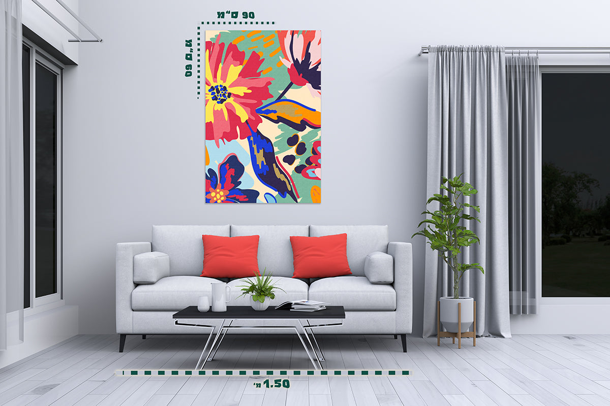 תמונת אבסטרקט על קנבס 4 - מלכיט - לבחור, לעצב, להדפיס