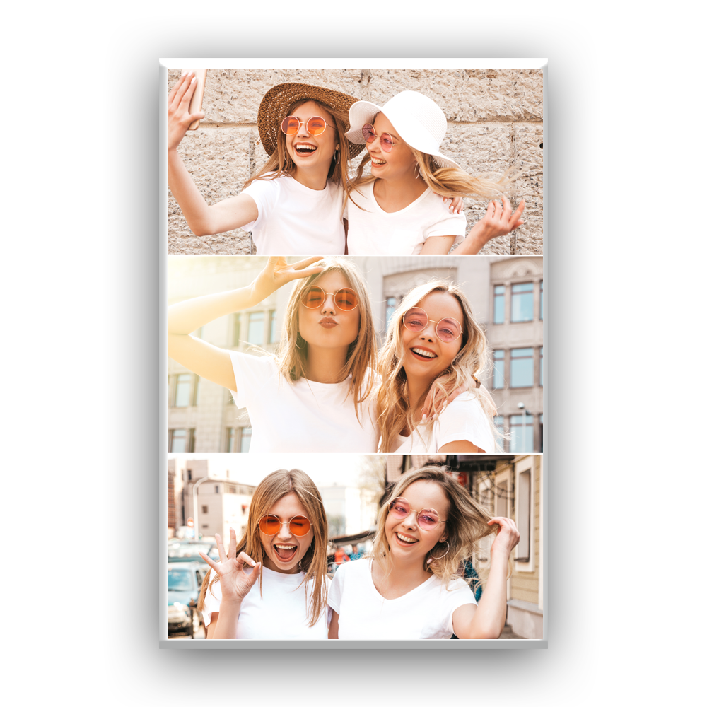 קולאז תמונות על קנבס מלבן עומד 3 תמונות אופקי - מלכיט - לבחור, לעצב, להדפיס