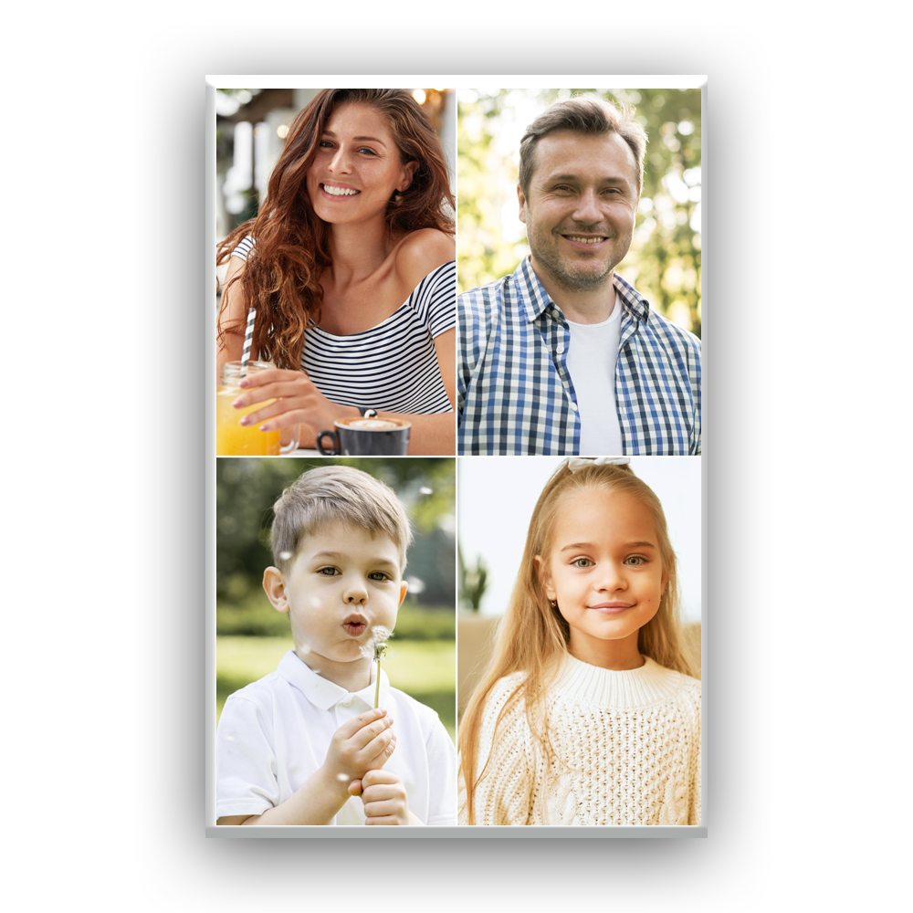 קולאז תמונות על קנבס מלבן עומד 4 תמונות - מלכיט - לבחור, לעצב, להדפיס