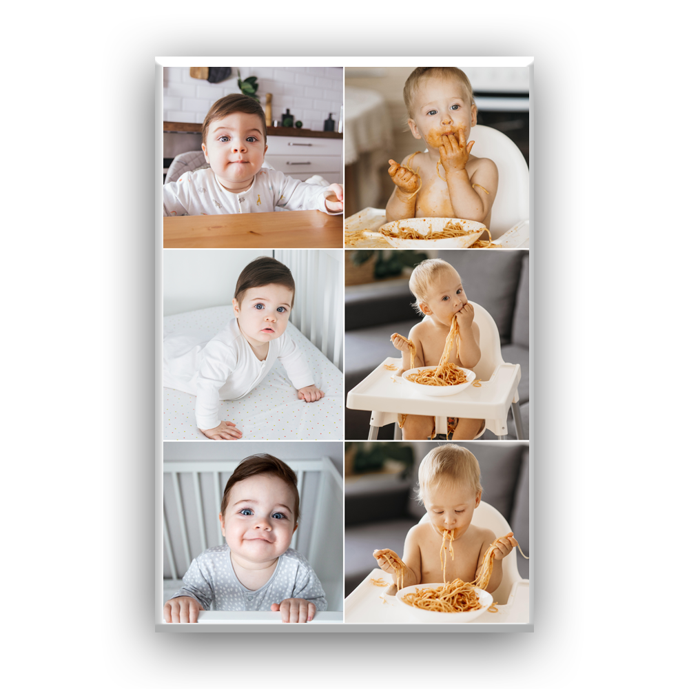 קולאז תמונות על קנבס מלבן עומד 6 תמונות - מלכיט - לבחור, לעצב, להדפיס