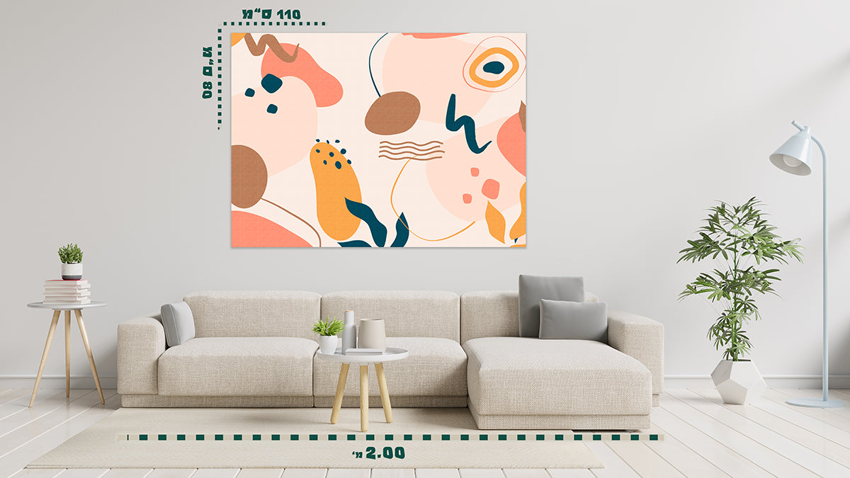 תמונת אבסטרקט על קנבס 5 - מלכיט - לבחור, לעצב, להדפיס