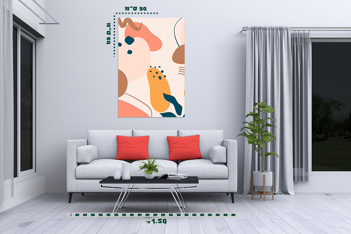 תמונת אבסטרקט על קנבס 5 - מלכיט - לבחור, לעצב, להדפיס