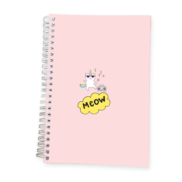 מחברת בית ספר מעוצבת בסגנון קשת בענן - מלכיט - לבחור, לעצב, להדפיס