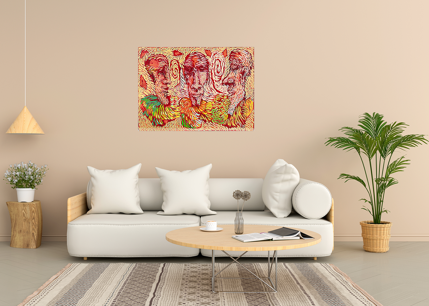 תמונת שמן על קנבס זקני השבט - מלכיט - לבחור, לעצב, להדפיס