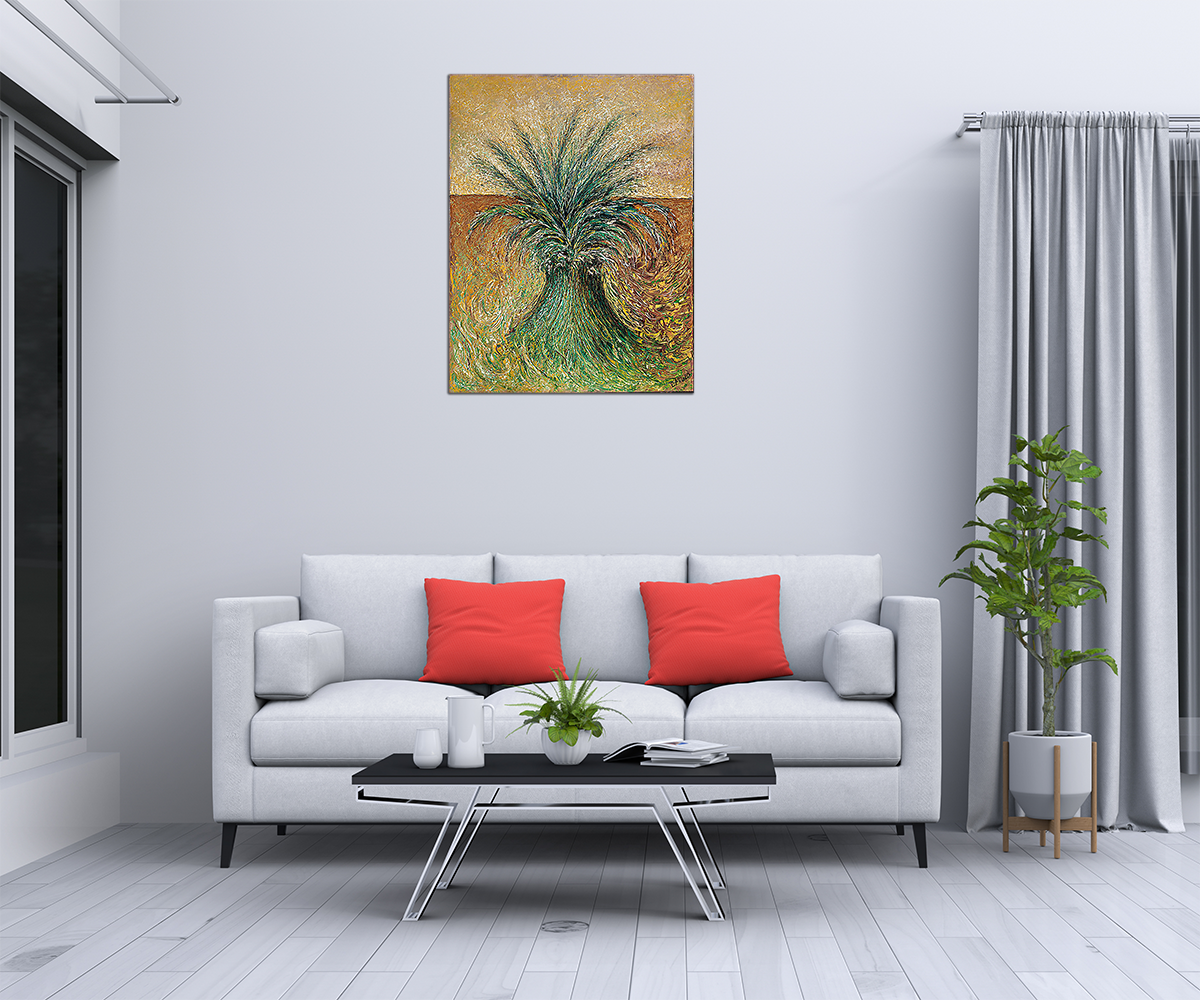 קנבס ציור עץ - מלכיט - לבחור, לעצב, להדפיס