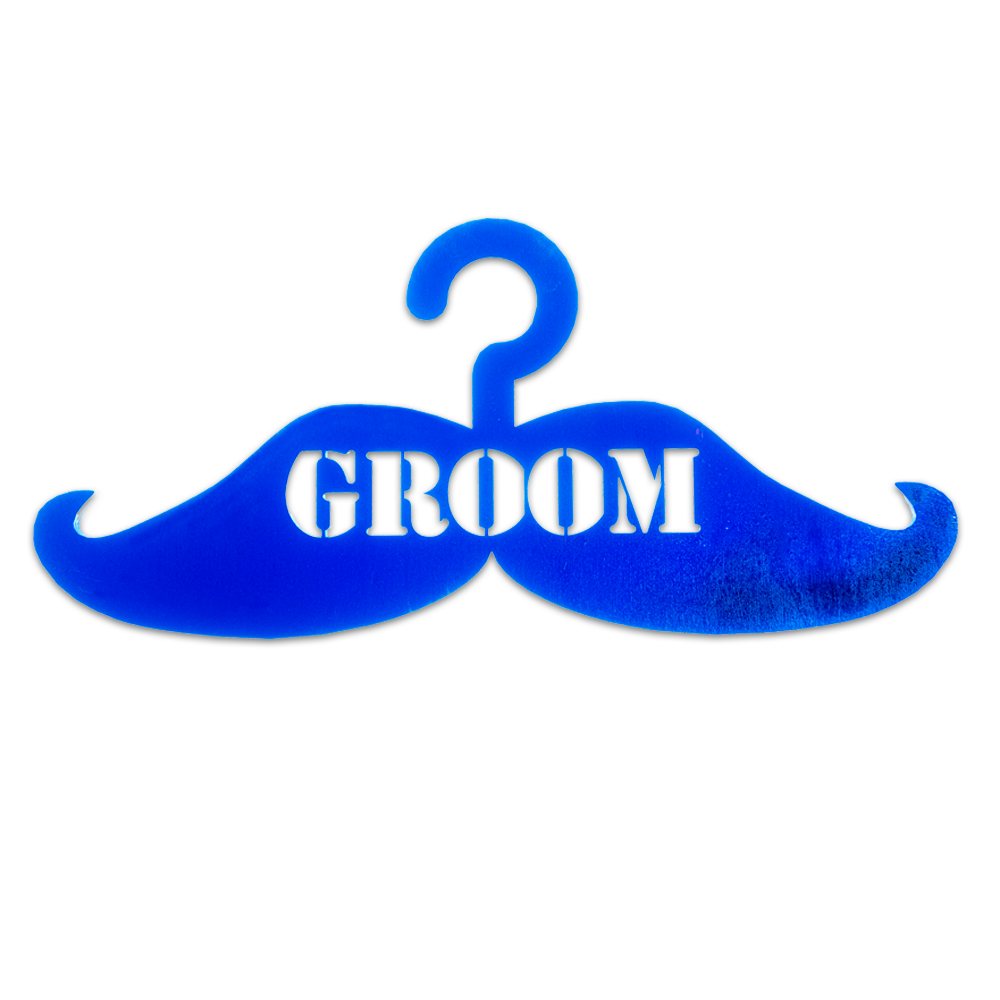 קולב חתונה מעוצב GROOM - מלכיט - לבחור, לעצב, להדפיס