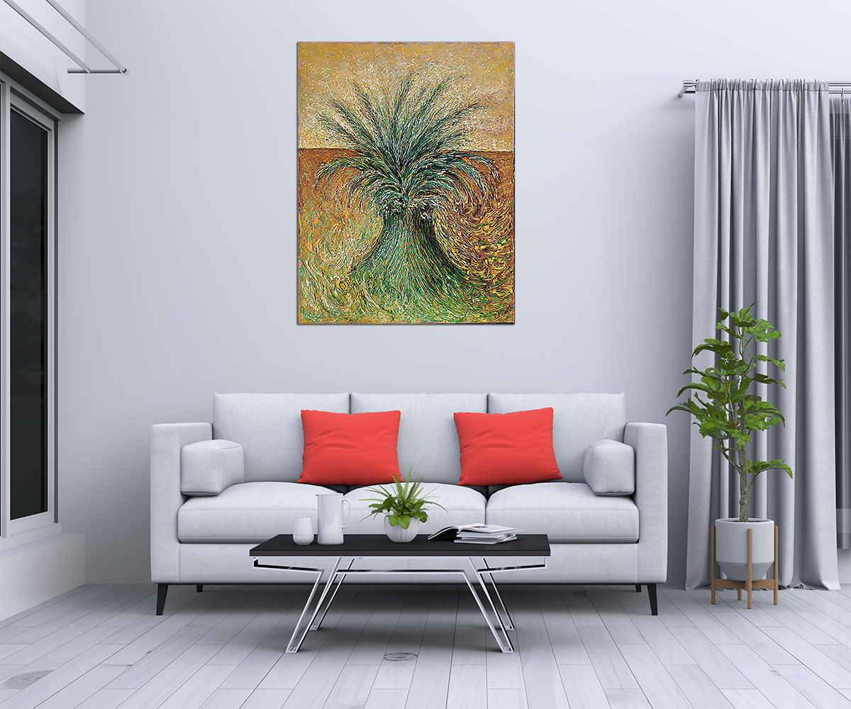 קנבס ציור עץ - מלכיט - לבחור, לעצב, להדפיס