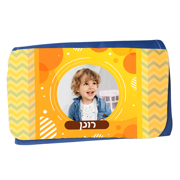 קלמר לבית הספר בועות בצבע כתום - מלכיט - לבחור, לעצב, להדפיס