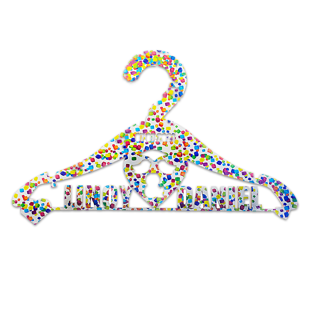 קולב חתונה מעוצב בסגנון נקודות צבעוניות - מלכיט - לבחור, לעצב, להדפיס