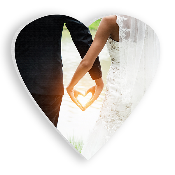 קנבס בעיצוב אישי בצורת לב - מלכיט - לבחור, לעצב, להדפיס