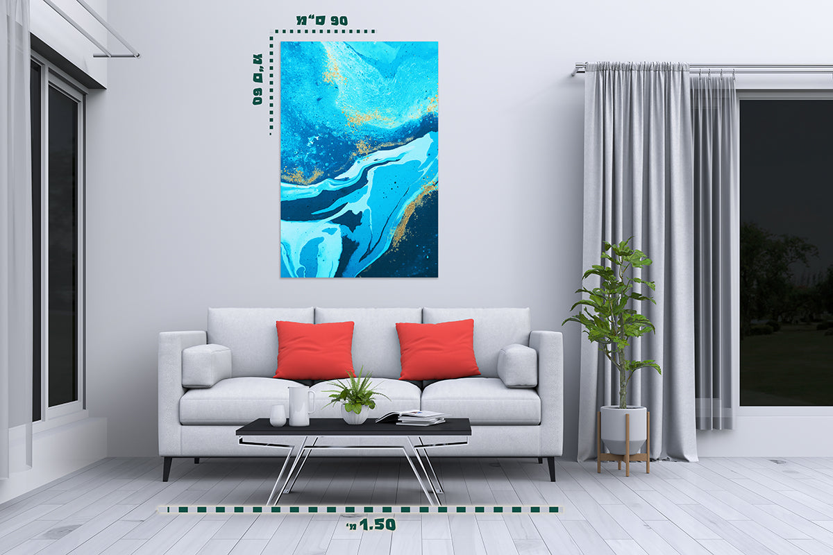 תמונת אבסטרקט על קנבס 1 - מלכיט - לבחור, לעצב, להדפיס
