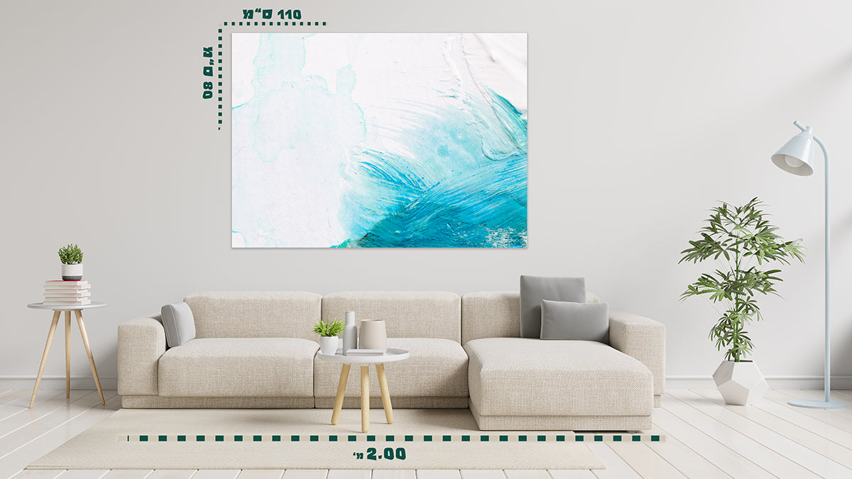 תמונת אבסטרקט על קנבס 7 - מלכיט - לבחור, לעצב, להדפיס