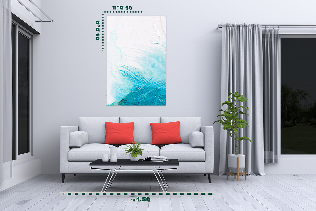 תמונת אבסטרקט על קנבס 7 - מלכיט - לבחור, לעצב, להדפיס