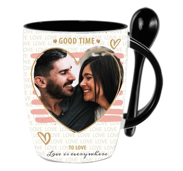 ספל שתייה חמה זמן לאהבה - מלכיט - לבחור, לעצב, להדפיס