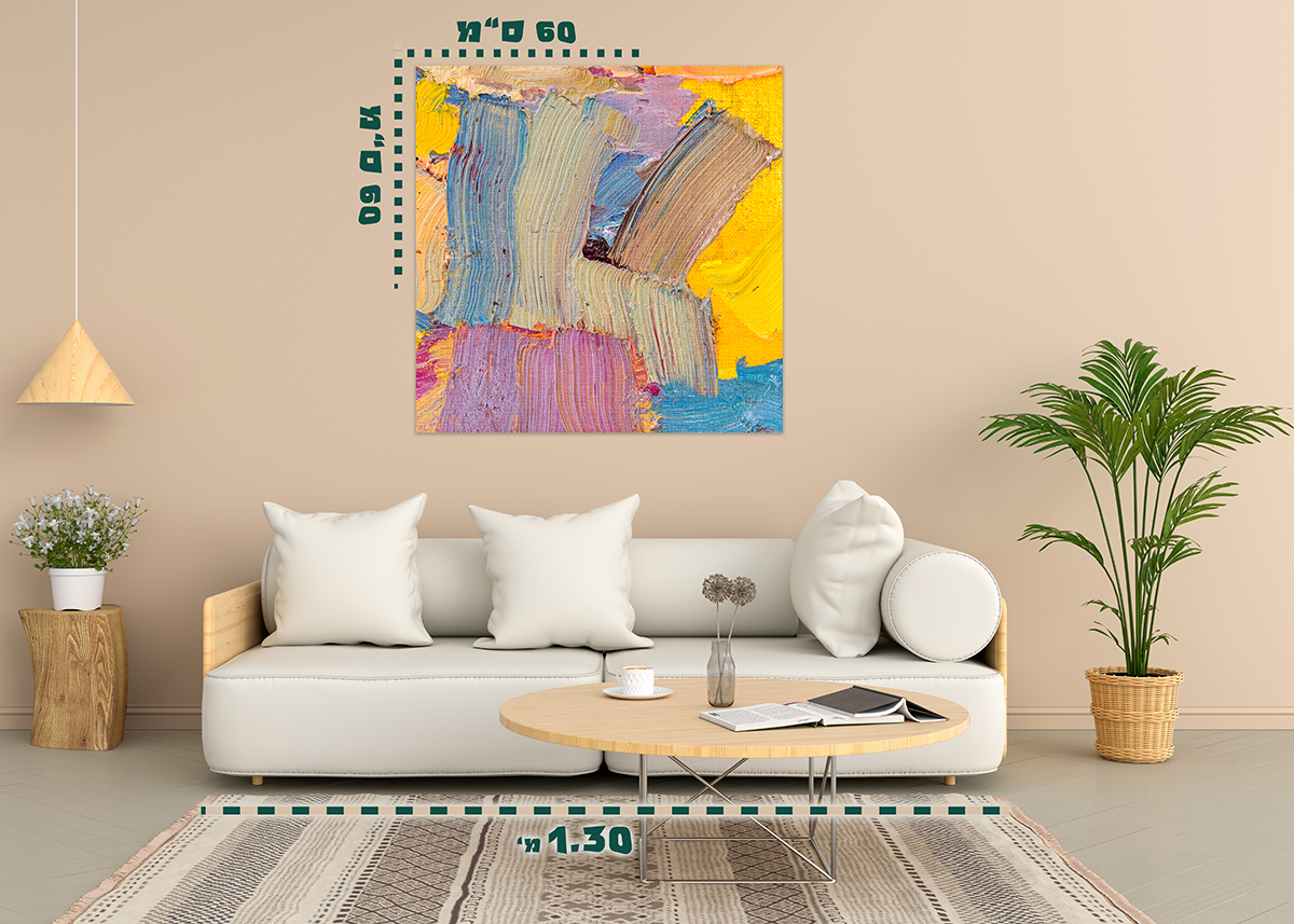 תמונת אבסטרקט על קנבס 8 - מלכיט - לבחור, לעצב, להדפיס