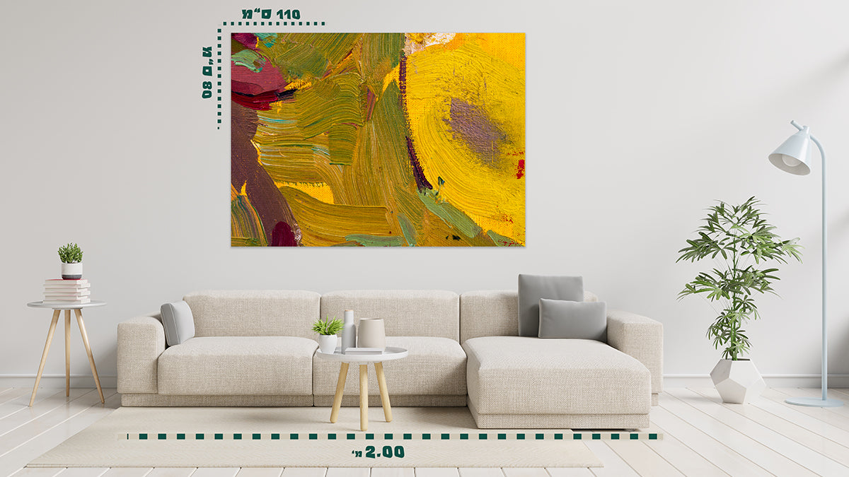 תמונת אבסטרקט על קנבס 9 - מלכיט - לבחור, לעצב, להדפיס