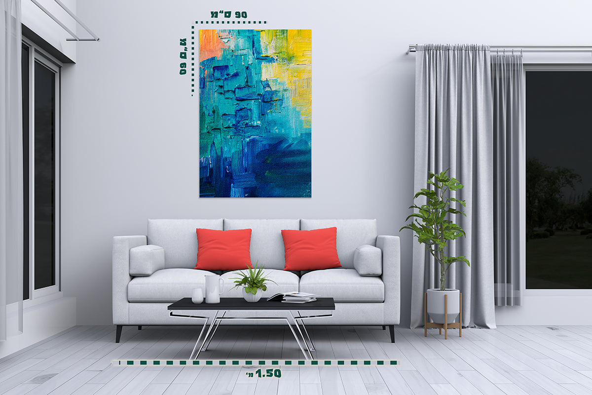 תמונת אבסטרקט על קנבס 10 - מלכיט - לבחור, לעצב, להדפיס