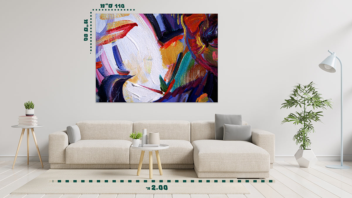 תמונת אבסטרקט על קנבס 11 - מלכיט - לבחור, לעצב, להדפיס