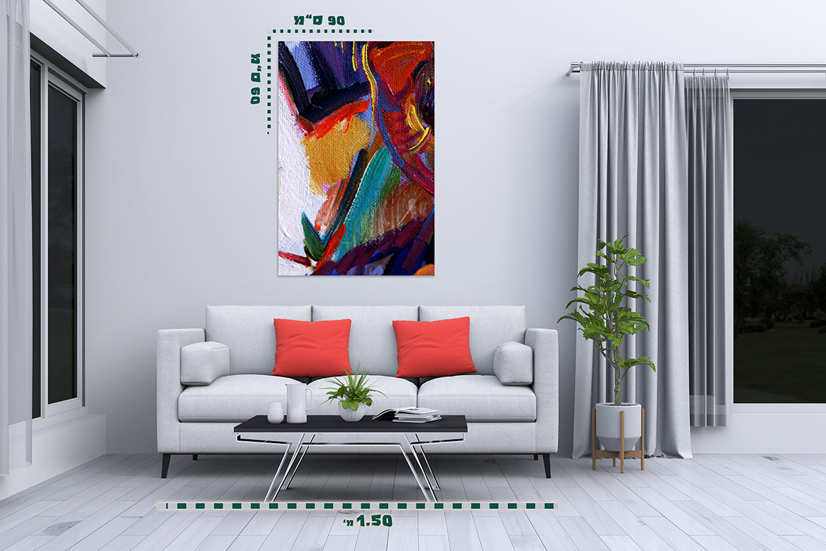 תמונת אבסטרקט על קנבס 11 - מלכיט - לבחור, לעצב, להדפיס