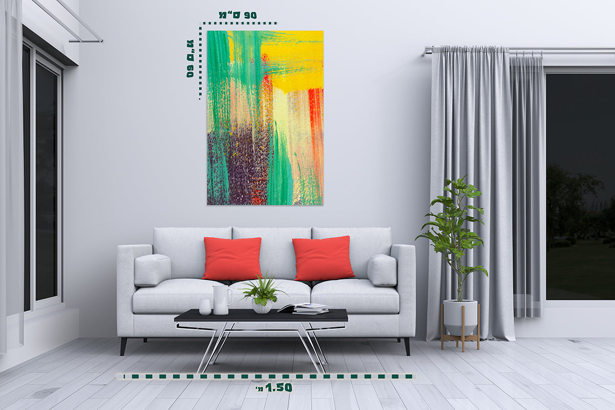 תמונת אבסטרקט על קנבס 12 - מלכיט - לבחור, לעצב, להדפיס