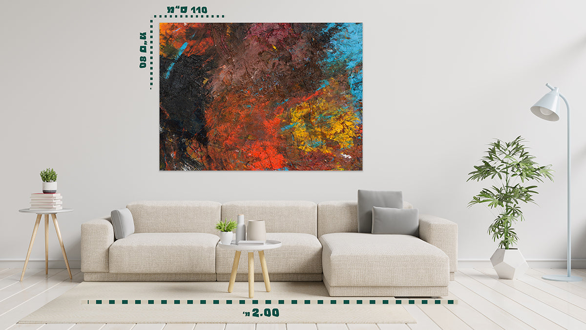 תמונת אבסטרקט על קנבס 13 - מלכיט - לבחור, לעצב, להדפיס