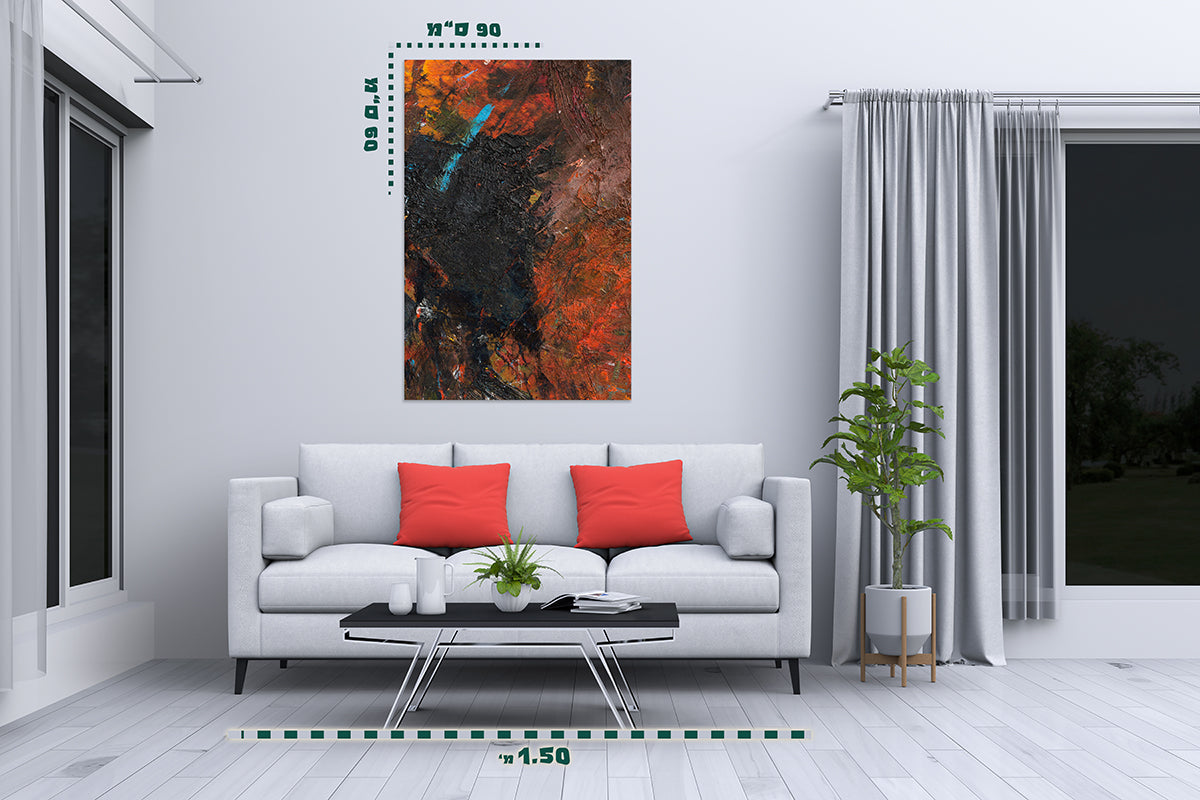 תמונת אבסטרקט על קנבס 13 - מלכיט - לבחור, לעצב, להדפיס