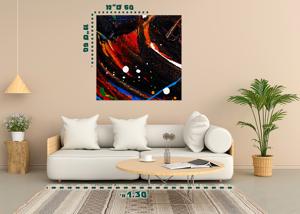 תמונת אבסטרקט על קנבס 14 - מלכיט - לבחור, לעצב, להדפיס