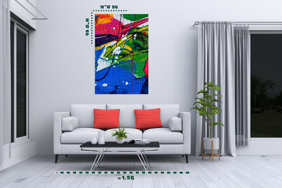 תמונת אבסטרקט על קנבס 15 - מלכיט - לבחור, לעצב, להדפיס