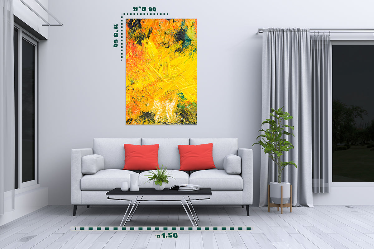 תמונת אבסטרקט על קנבס 18 - מלכיט - לבחור, לעצב, להדפיס